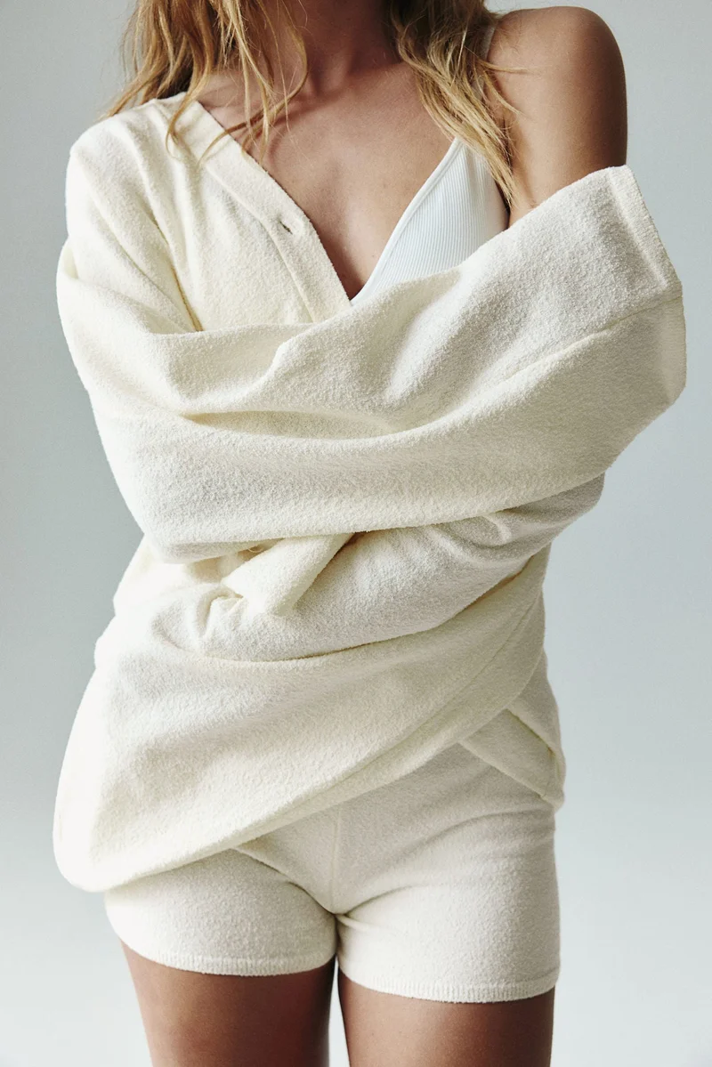 H&M Bouclé-knit cardigan