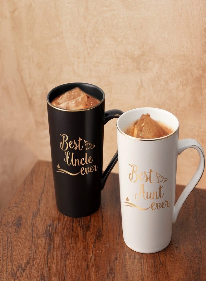 Cabtnca Aunt and Uncle Gift, Best Aunt Uncle Ever Mug, Birthday Christmas Mothers Day Father Day Gifts for Aunties & Uncles from Niece Nephew, 14Oz - Image 3
