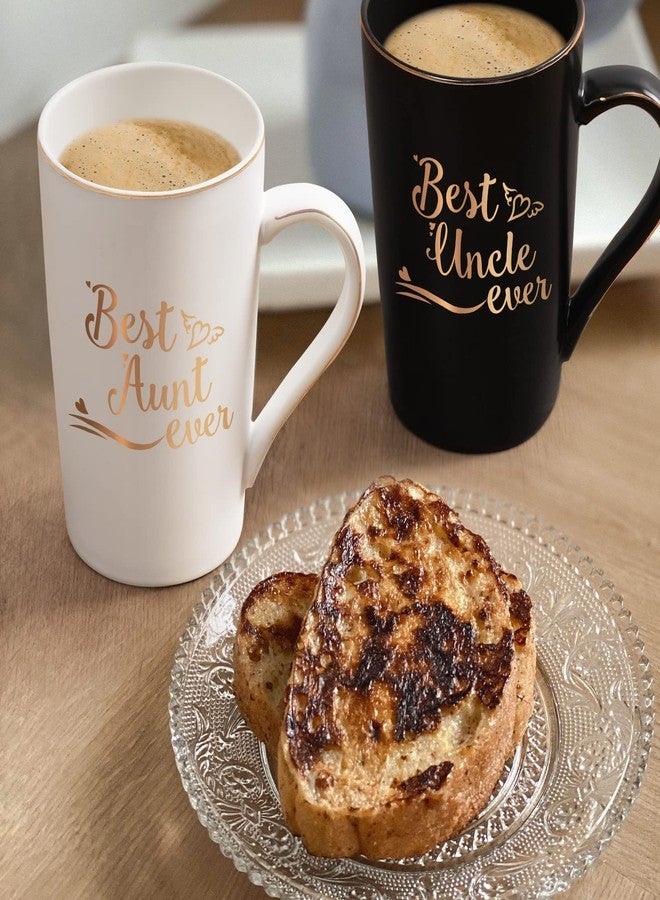 Cabtnca Aunt and Uncle Gift, Best Aunt Uncle Ever Mug, Birthday Christmas Mothers Day Father Day Gifts for Aunties & Uncles from Niece Nephew, 14Oz - Image 2