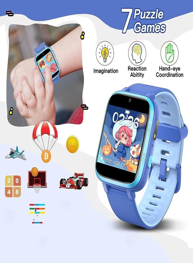 DMG TECH Smart Watch for Kids Waterproof Heart Rate Sleep Monitor 7 Kinds of Puzzle Games Pedometers - Image 3