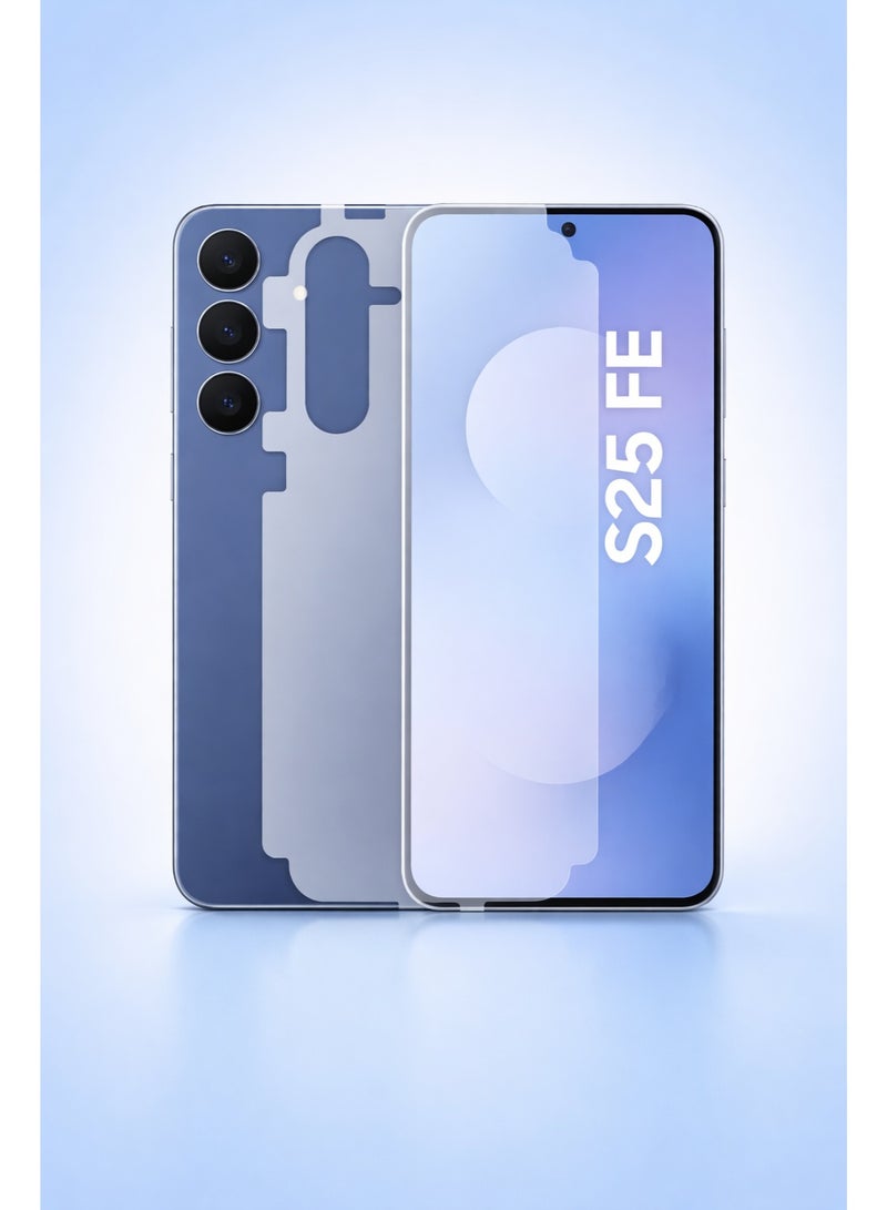 إسكرينة لحماية الظهر والفريم من الخدوش والتكاحيت لهاتف Samsung S25 FE – حماية كاملة بملمس ناعم ومظهر أنيق تحافظ على شكل الهاتف الأصلي - Image 1