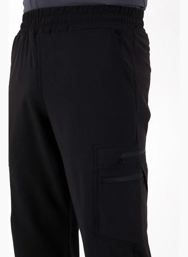 Buratti  Buratti Regular Fit Elastic Waist Water Repellent Straight Leg Trekking and Courier Trousers Men's PANTS 693288 for Men | Best Price UAE