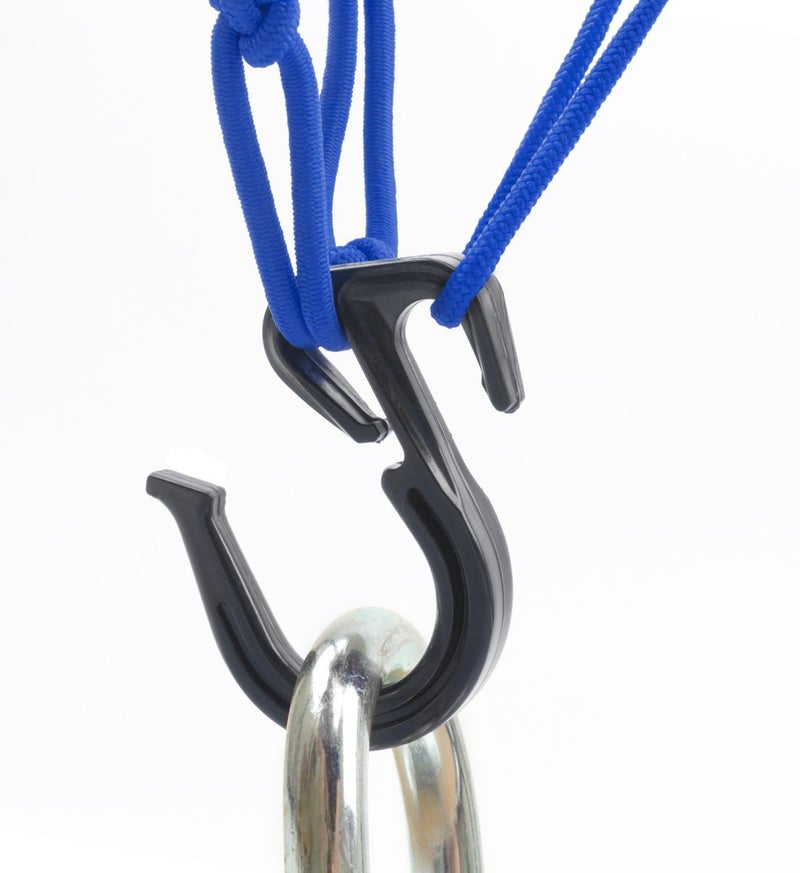 PowerTye 50153 Blue 15"X15" Cargo Net Featuring 6 Adjustable Hooks & Tight 2"x2" Mesh - Image 2