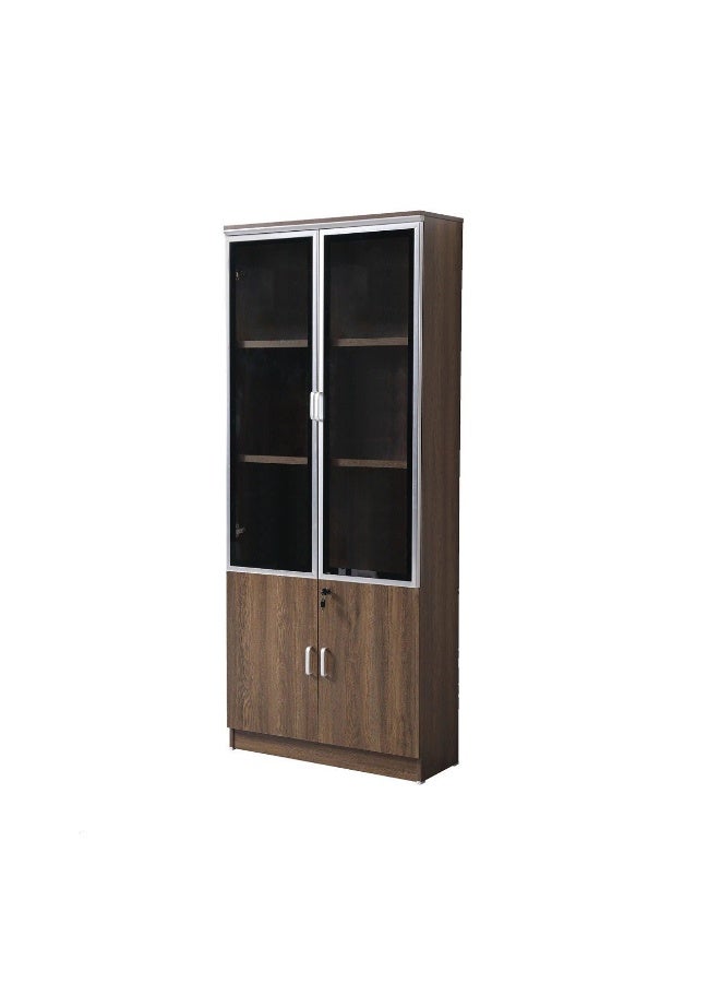 بيتي دولاب تخزين مكتب خشب 2 باب - بني - Image 3