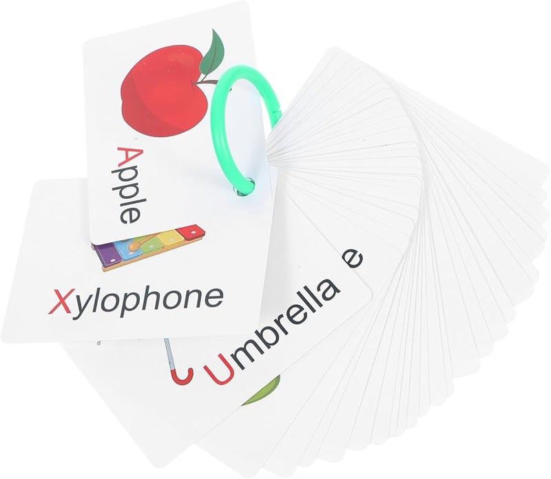 Alphabet Flash Cards with Cartoon Designs for Early English Learning Practice - Image 1
