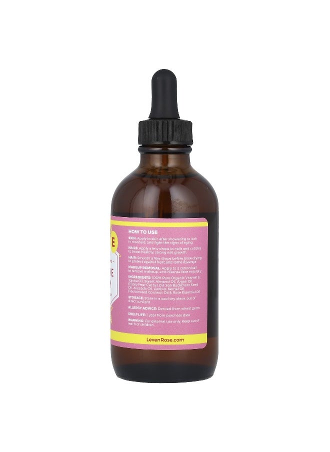 Leven Rose Leven Rose, 100% Nature Powered Vitamin E Serum, 4 fl oz (118 ml)  - Image 2
