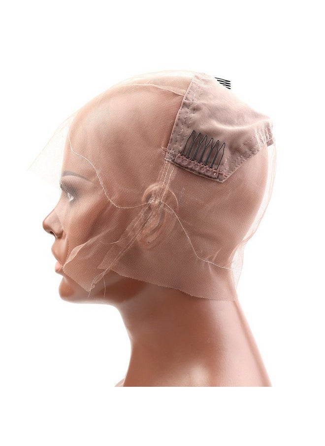 Bella Hair - Bella Hair Full Lace Wig Making Cap with Stretch Panel and Combs for Black Women (Medium Size) - Image 1