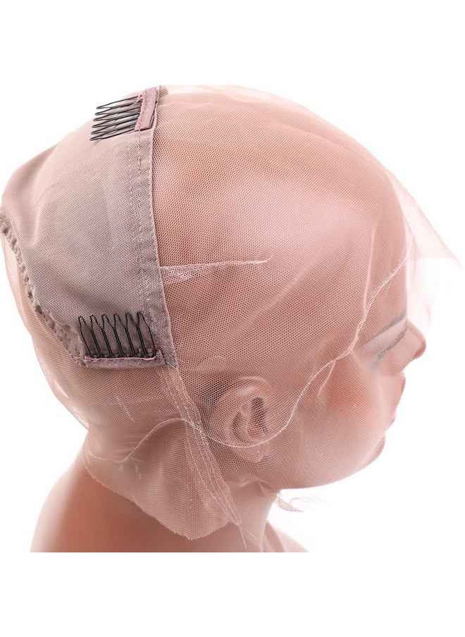 Bella Hair - Bella Hair Full Lace Wig Making Cap with Stretch Panel and Combs for Black Women (Medium Size) - Image 1