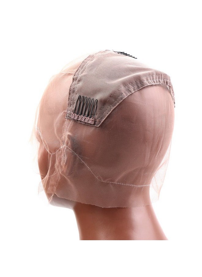 Bella Hair - Bella Hair Full Lace Wig Making Cap with Stretch Panel and Combs for Black Women (Medium Size) - Image 1