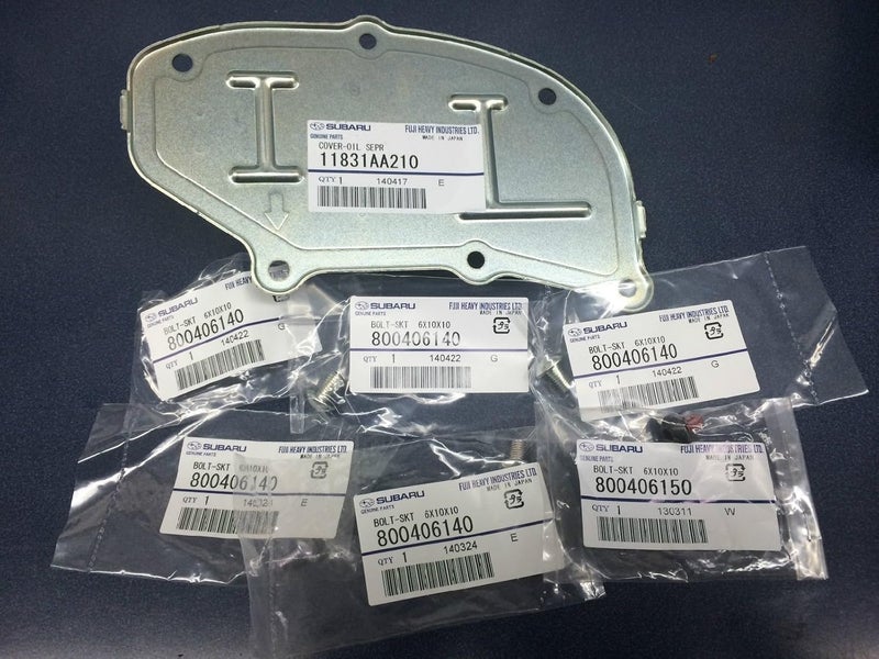 Subaru Genuine OEM Rear Oil Separator Upgrade Kit with Bolts for WRX, Legacy, Impreza, Forester, Outback