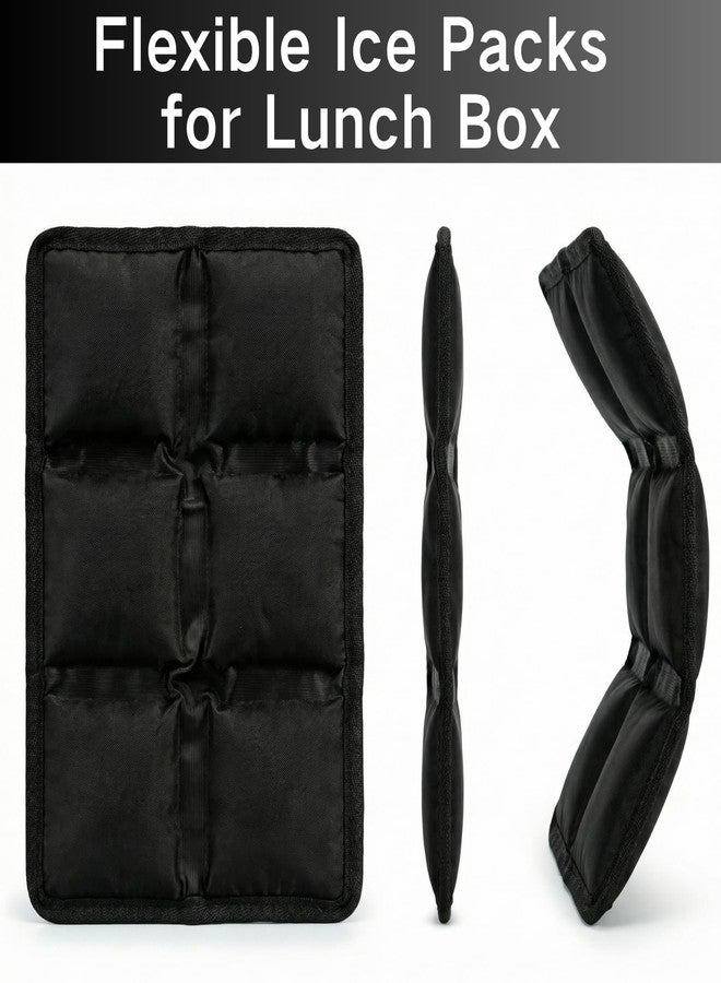 WORLD-BIO Ice Packs for Lunch Box – 4PCS Reusable Gel Ice Packs, Slim Cold Packs for Bento Box & Cooler, Long Lasting Cold Packs for Food (Soak & Freeze, 6"x4"x0.7") - Image 5