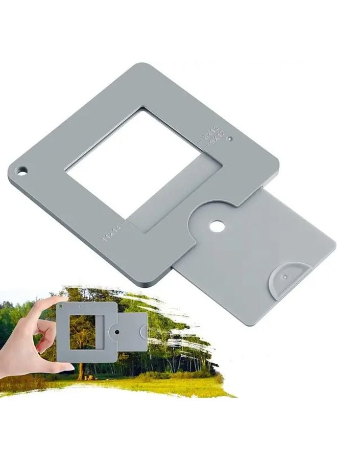 Gray View Finder Sliding Mechanism Color Isolation Tool Composition Aid for Artists Photographers - Image 4