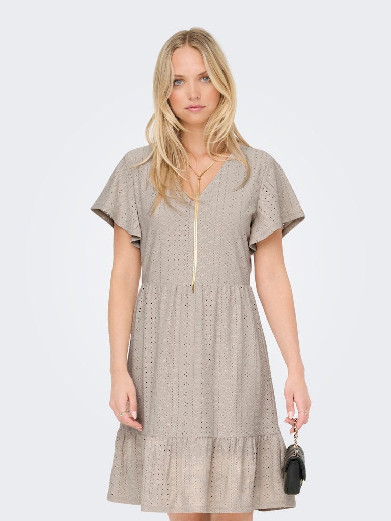 ONLY ONLSANDRA S/S V-NECK DRESS JRS NOOS - Image 5