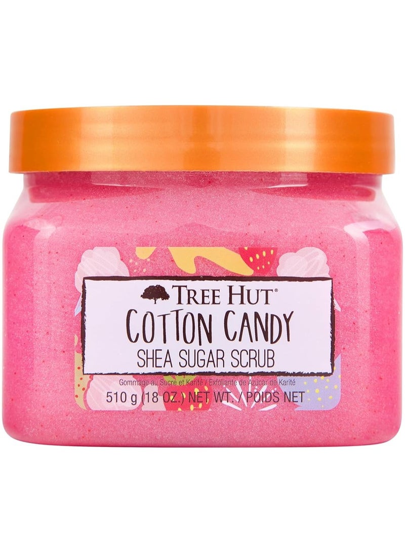 Tree Hut Cotton Candy Shea Sugar Scrub 18oz - Image 1