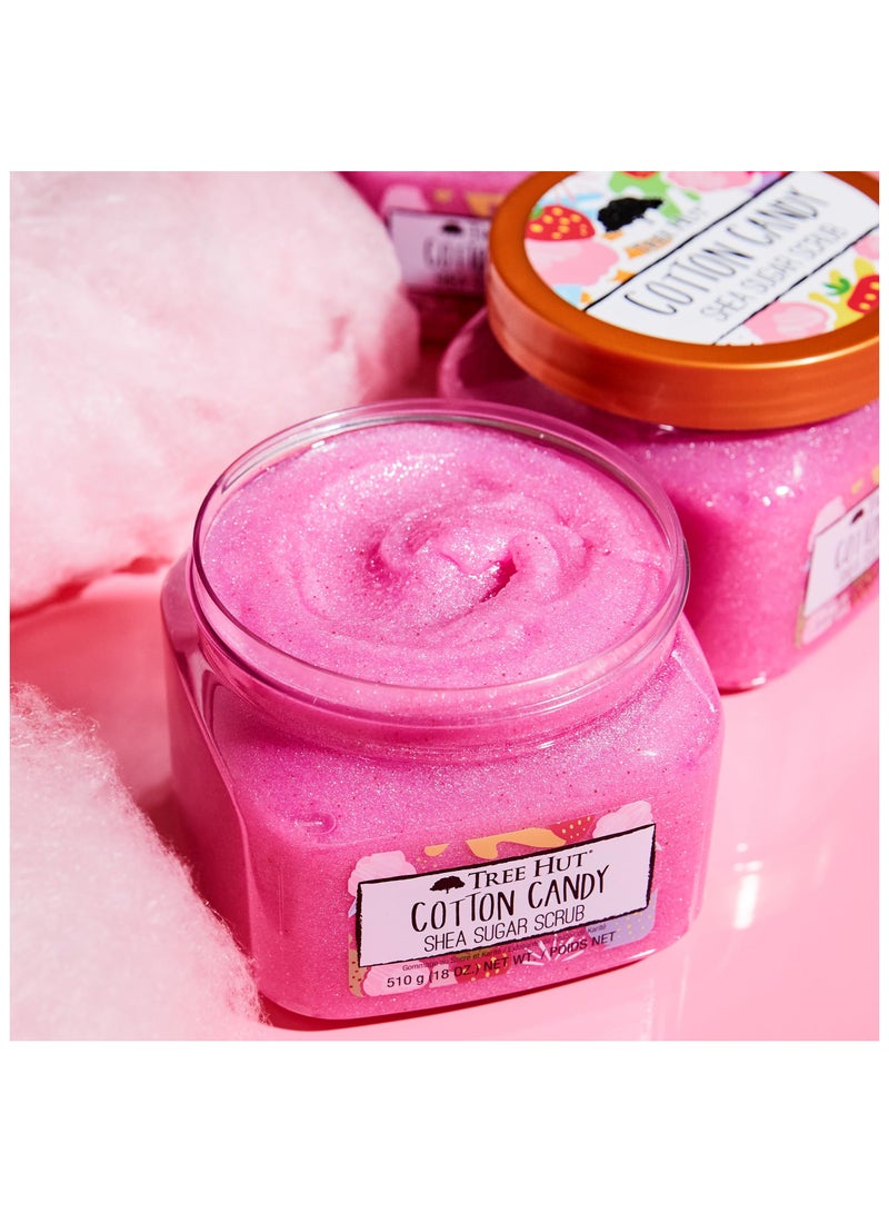 Tree Hut Cotton Candy Shea Sugar Scrub 18oz - Image 2