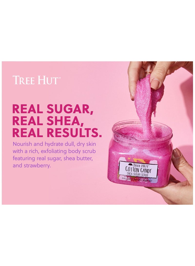 Tree Hut Cotton Candy Shea Sugar Scrub 18oz - Image 3