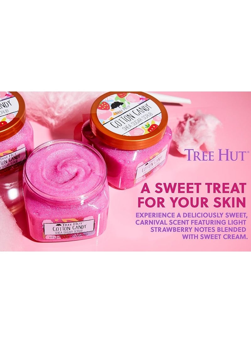 Tree Hut Cotton Candy Shea Sugar Scrub 18oz - Image 4
