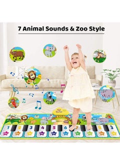 YelaJoy Baby Piano Pad Music Pad Toy, Baby Music Pad with 42 Music Sounds, Kids Floor Piano Keyboard Dance Pad Animal Blanket Touch Play Mat, Early Education Toy Gift for Toddlers Boys Girls (Green)  - Image 3