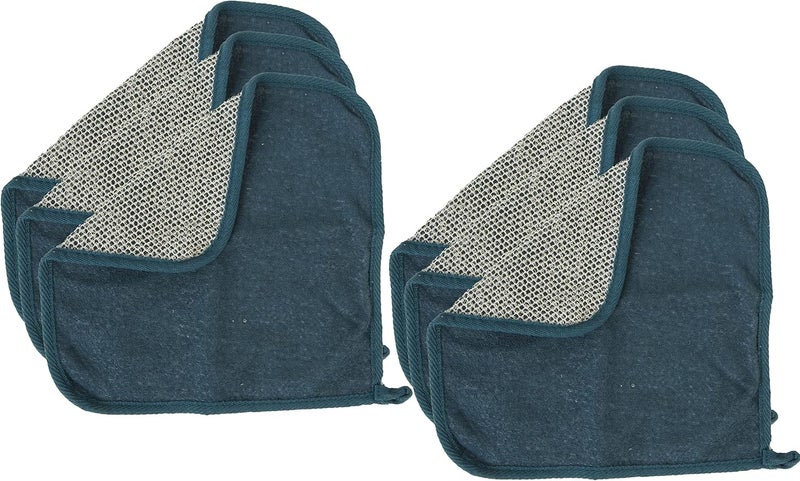 Paradiso Paradiso 6pk SoftWeave Wash Cloths Teal 