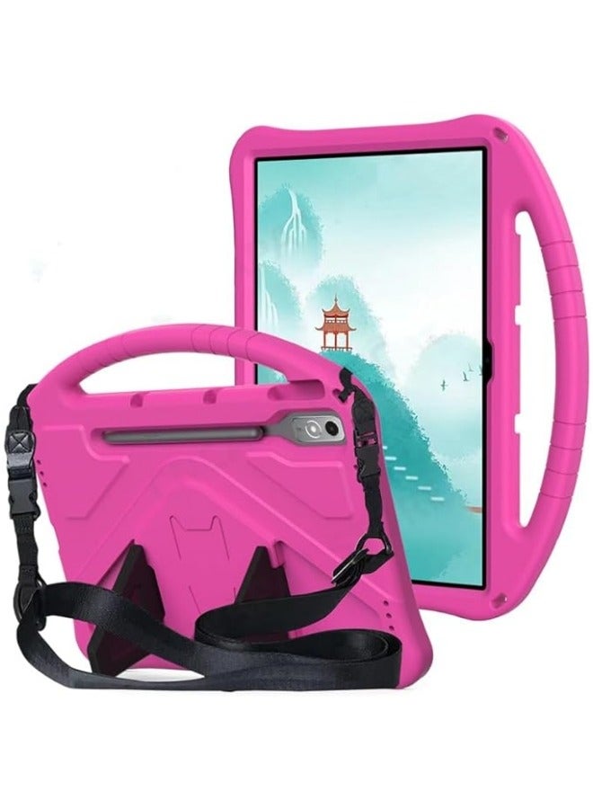 general Compatible with Lenovo Tab P12 2023 TB 370FU TB 371FC Case Kids Shockproof Handle Stand Tablet Cover Case for Lenovo Tab P12 with Shoulder Strap - Image 1