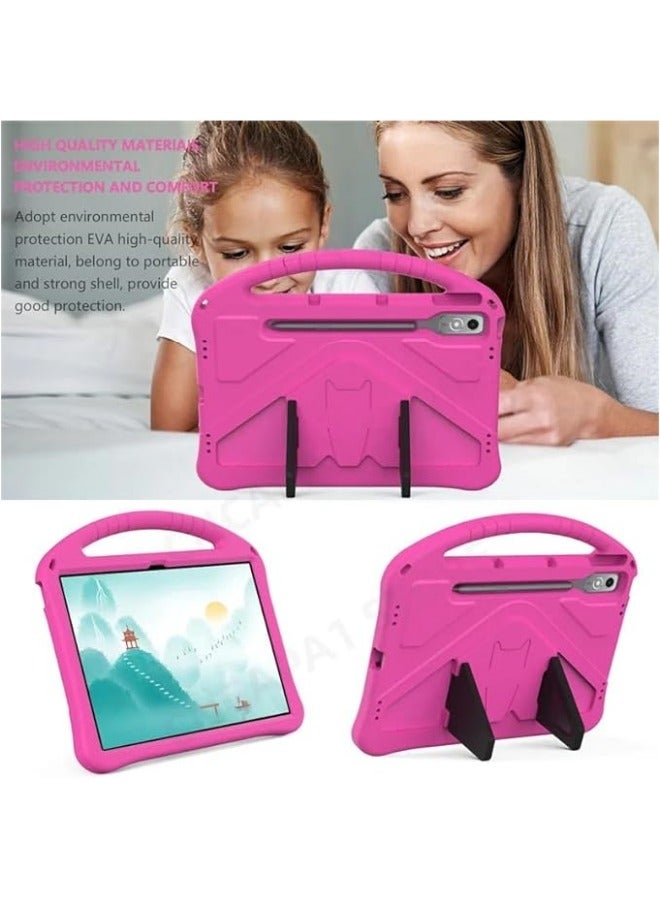 general Compatible with Lenovo Tab P12 2023 TB 370FU TB 371FC Case Kids Shockproof Handle Stand Tablet Cover Case for Lenovo Tab P12 with Shoulder Strap - Image 2
