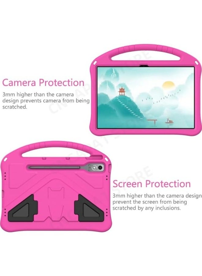 general Compatible with Lenovo Tab P12 2023 TB 370FU TB 371FC Case Kids Shockproof Handle Stand Tablet Cover Case for Lenovo Tab P12 with Shoulder Strap - Image 5