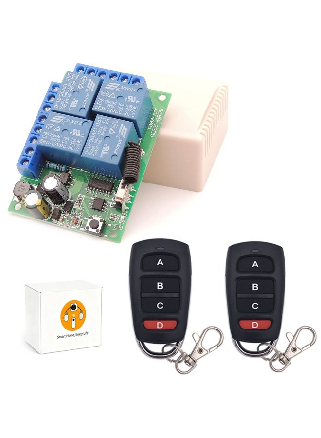 البطارية الحرة اللاسلكية ضوء التبديل التحكم عن بعد التبديل مجموعة مستقرة RF433 إشارة 30m نطاق لا الأسلاك المطلوبة لغرفة النوم المنزلية حمام الدرج - Image 1