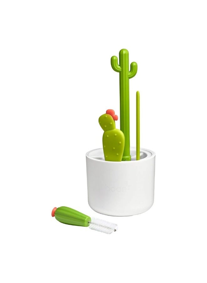 Boon Cacti Bottle Cleaning Brush Set - Includes Bottle Brush, Nipple Brush, Detail Brush, and Straw Brush - Baby Bottle Brush Set for Bottle Drying Rack - Baby Essentials - 4 Count - Image 3