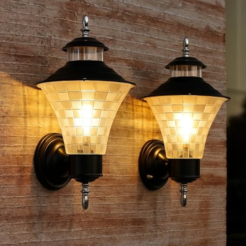 kinis Vintage Black Wall Lamp with Clear Glass Shade Wall Sconce for Garden, Balcony, Porch, or Entryway – Clasic Decorative Exterior Light for Living Room/Bedrom/Restaurant (Pack of 1, Without Bulb) - Image 4
