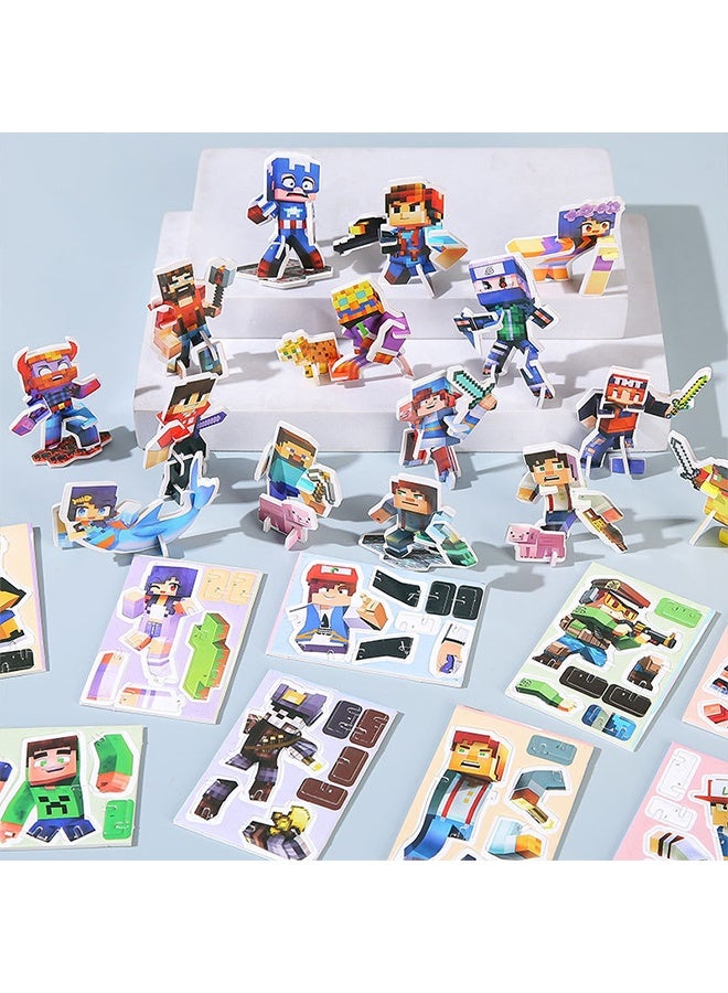 3D Cartoon Jigsaw Puzzle, 30 pieces, suitable for children aged 4-10. This educational 3D cartoon puzzle is perfect for Montessori toys and birthday gifts. - Image 3