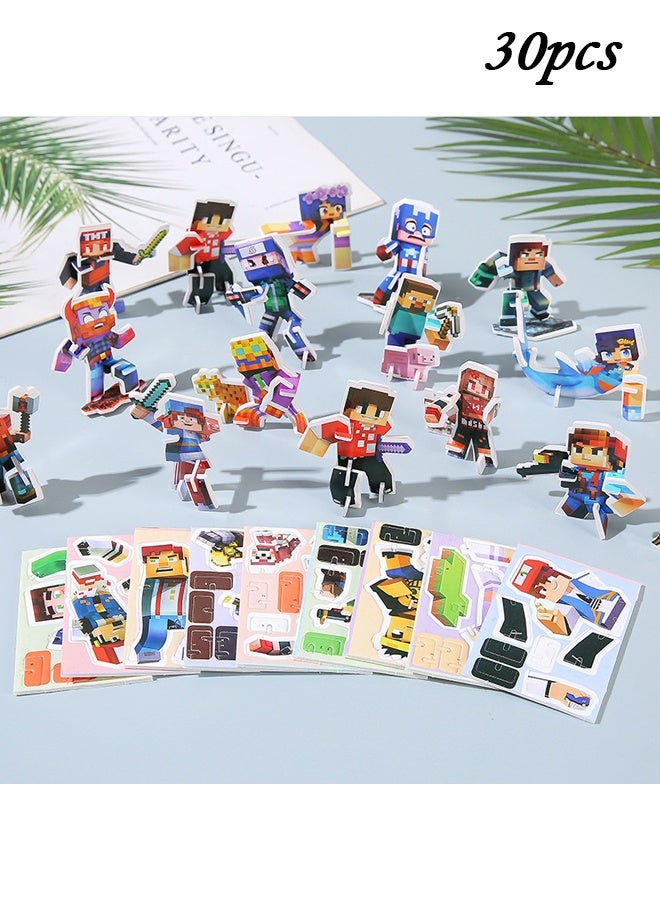 3D Cartoon Jigsaw Puzzle, 30 pieces, suitable for children aged 4-10. This educational 3D cartoon puzzle is perfect for Montessori toys and birthday gifts. - Image 1