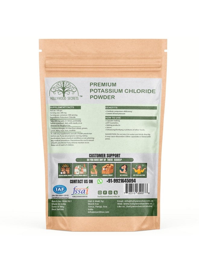 Hollywood Secrets Potassium Chloride Powder 100 Gm Pharma Grade - Image 2