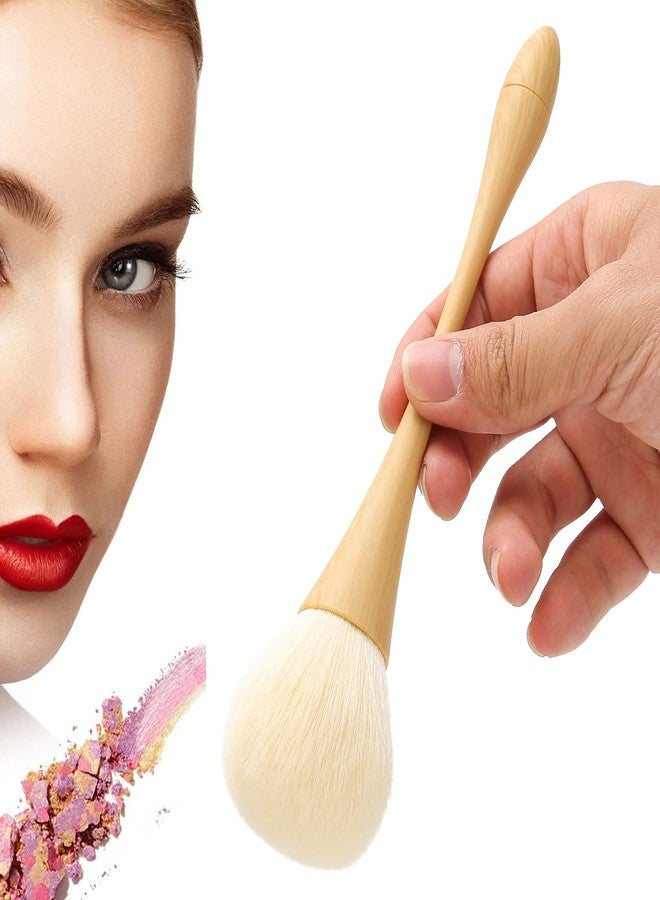 Filfeel فرشاة غبار الأظافر FILFEEL، فرشاة تنظيف الأظافر بشعر نايلون، أداة مكياج فرشاة أحمر الخدود، فرشاة غبار الأظافر بمقبض خشبي - Image 3