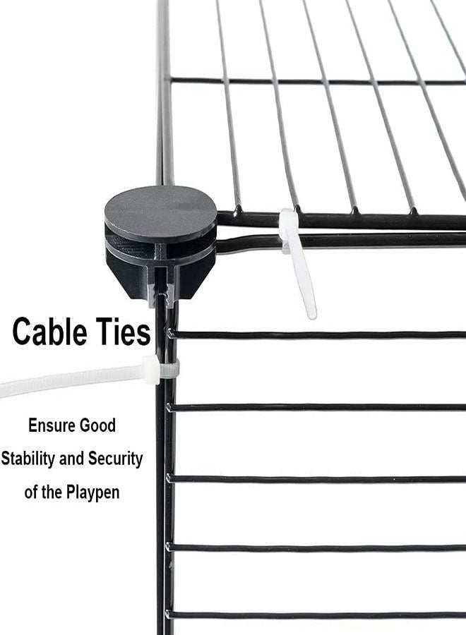 Cat Cage Corner Large 2-Tier Cat Kennels Indoor DIY Cat Playpen for Small Animal Detachable Metal Wire Kennels Kitten Crate Cat House Exercise Place Ideal for 1-3 Cat - Image 5