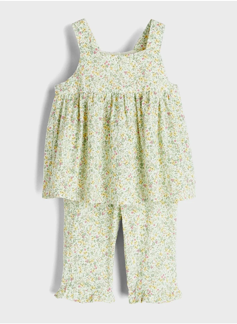 اتش اند ام Kids 2-Piece Floral-Patterned Set