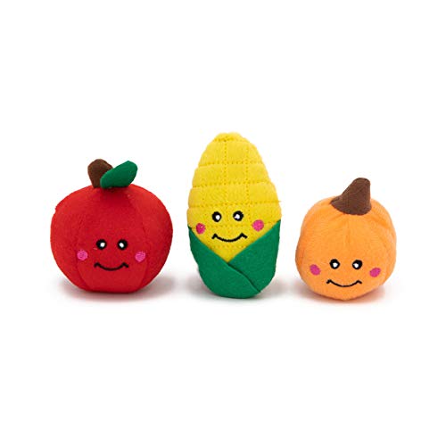 ZippyPaws Burrow Replacement Miniz Interactive Dog Puppy Toys for Boredom Stimulating Pet Products to Keep them Busy Plush Refills for Hide Seek Puzzle Enrichment Squeaky Toys Fall Harvest - Image 1
