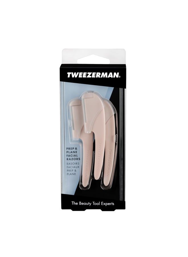 Tweezerman شفرات الوجه للتحضير والتخطيط لإزالة الشعر وتقشير البشرة، 3 قطع - Image 5
