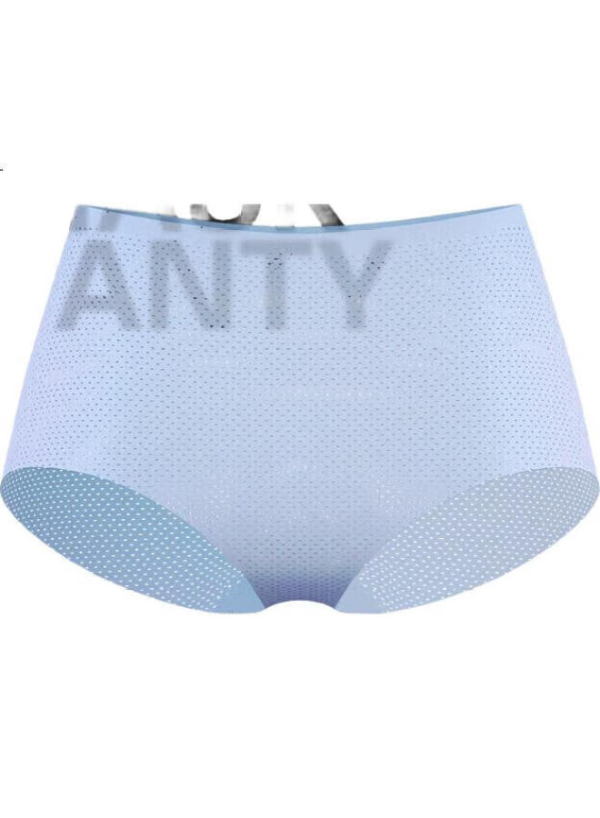 Aimer Underwear Mask Panties Breathable Mesh Antibacterial Lightweight Seamless Elastic Hip-Hugging Mid-Rise Women'S Underwear Am233941 Blue 165 - Image 1