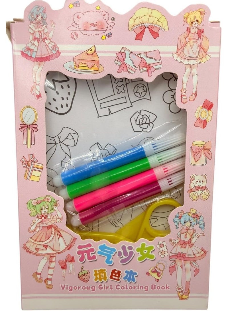 🎀 "Vigorous Girl" Cut & Color Book - Endless Creativity and Fun 🎨 - Image 3