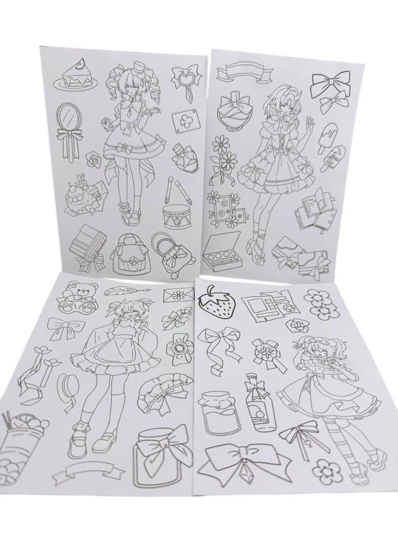 🎀 "Vigorous Girl" Cut & Color Book - Endless Creativity and Fun 🎨 - Image 1