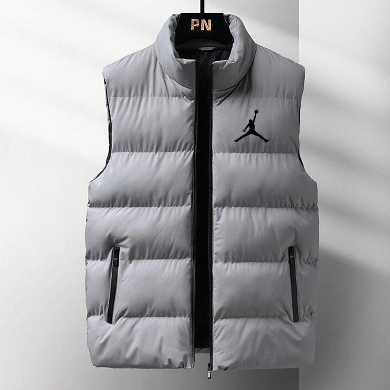 Men'S New Velvet Thickeneded Warm Windproof Waistcoat Vest Hong Kong Style Casual Stand Collar Cotton Vest For Men - Image 2