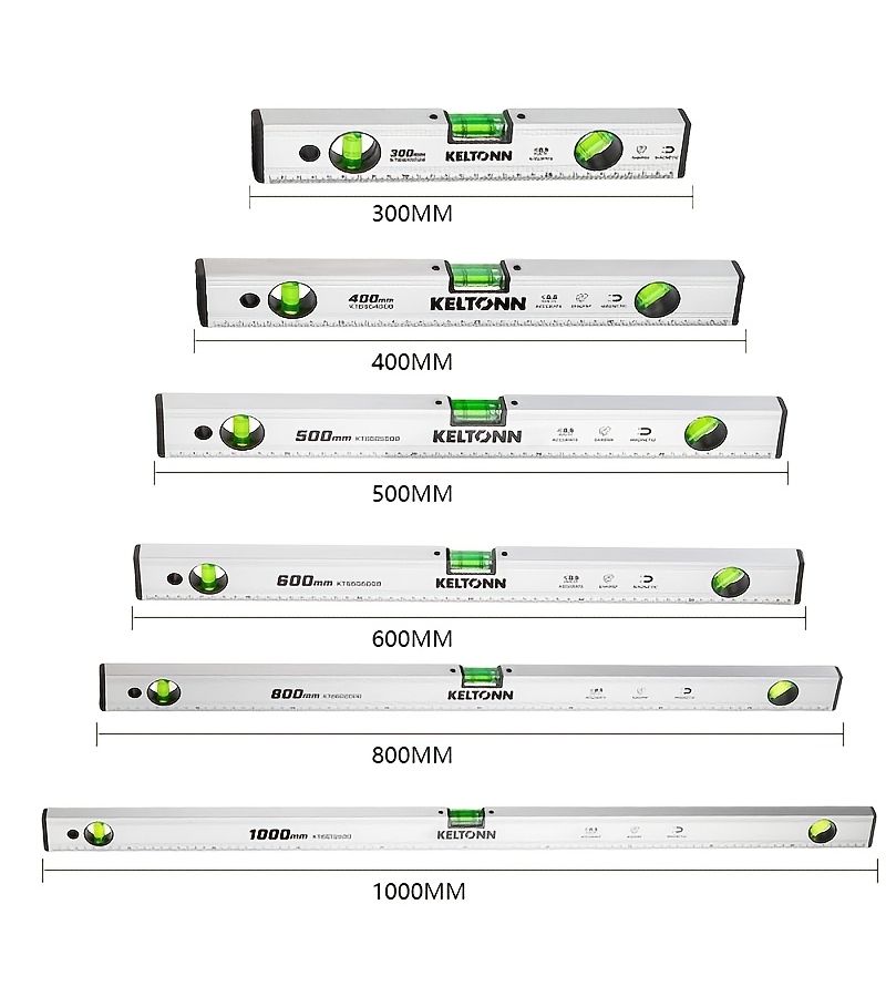Aluminum Alloy Magnetic Level 600mm High Precision Spirit Level with Magnetic Suction Design - Image 2