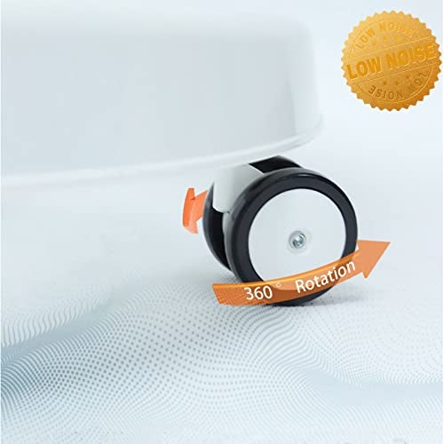 WYI Baby Walker Wheels - Set of 4, 360° Silent Rubber, Spare Wheels for Baby Walkers, Black-3, 8mm - Image 5