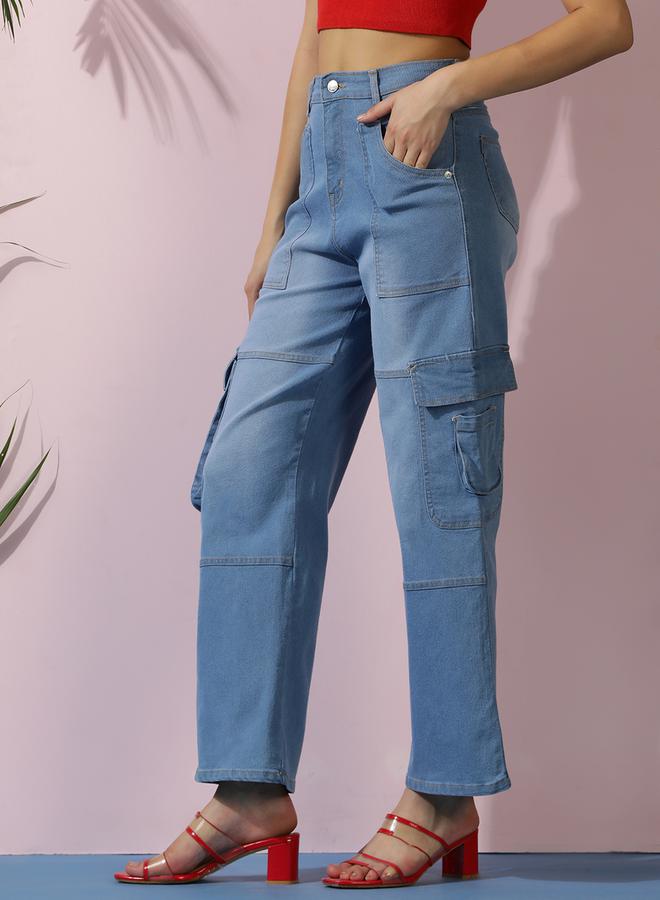 كوتي جينز كوتي واسع الساق عالي الخصر - Image 3