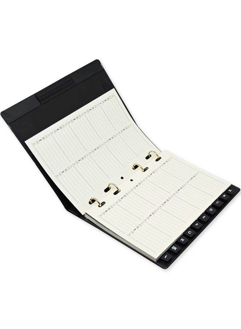 FIS 2 Pieces Telephone Book with Index (A to Z), Colour : Formula Black - UATL083BK - Image 1
