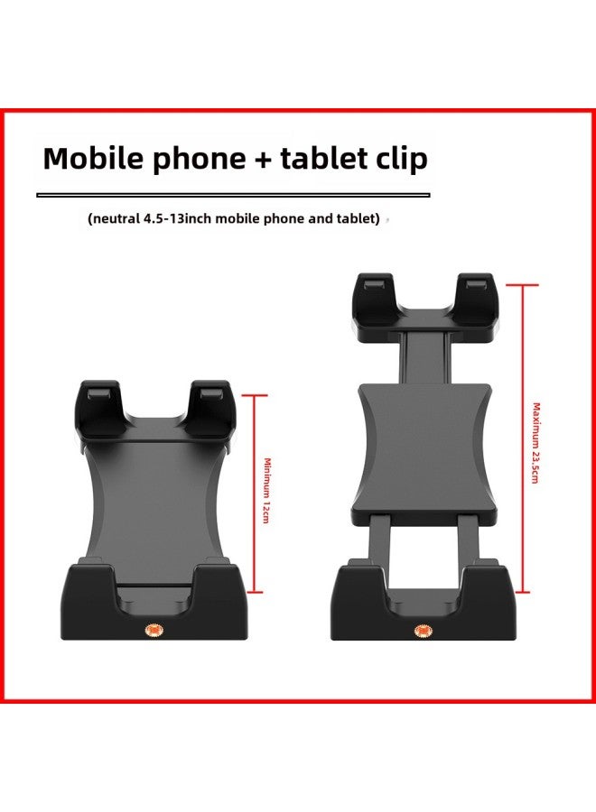 Double Stretch Rotating Mobile Phone Tablet Clip Horizontal And Vertical Trembles Live Tripod Selfie Stick Adapter Tablet Chuck-Color:Mobile Phone Tablet Clip + A17 Ball Card Position - Image 4