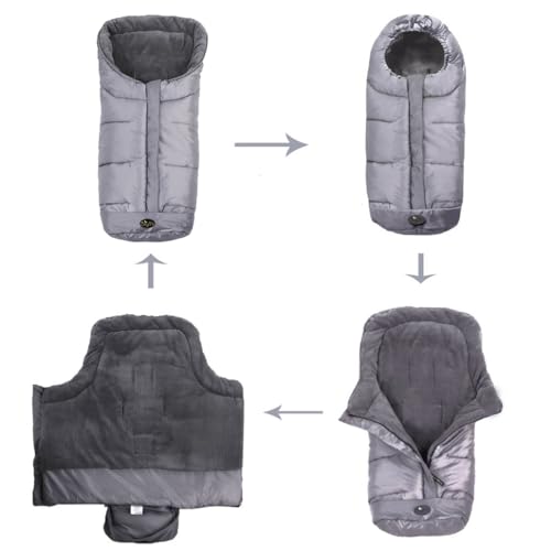 CozyMe Stroller Footmuff Go 3 Seasons for Toddler,Wind Proof,Anti-slip Winter Bunting Bag,6-36M Toddler Stroller Warmer - Image 5