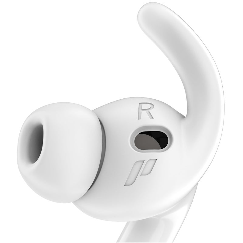 Proof Labs 4 Pairs for AirPods Pro 3 Ear Hooks Covers [Added Storage Pouch] Accessories Compatible with Apple AirPods Pro 3rd Generation (White) - Image 1