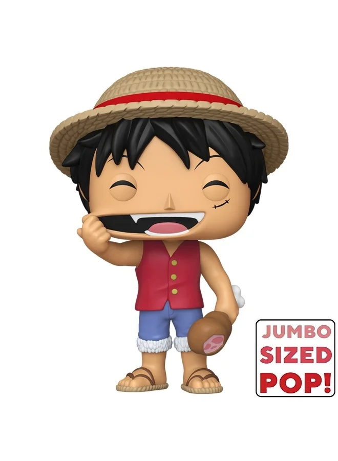 فانكو Pop Jumbo! Animation: One Piece - Luffy, 10 Inches, Collectible Vinyl Figures - Gift Idea - Official Merchandise - Toys for Kids & Adults - Model Figure for Collectors and Display