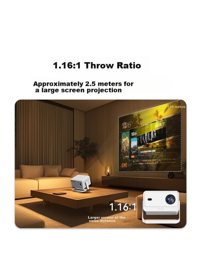 Xiaopai Q5pro Home Cloud Projector, True 1080p Hd Smart Portable Home Theater, Bedroom Dormitory Projector, Skyworth, Government Subsidy, Screen Casting, No Ads - Image 3